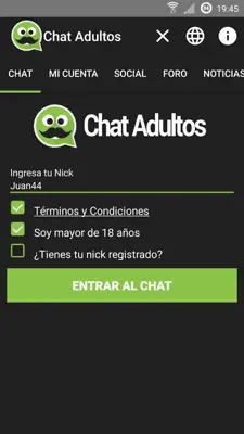 Chat Adultos android App screenshot 10