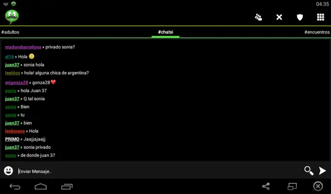 Chat Adultos android App screenshot 1